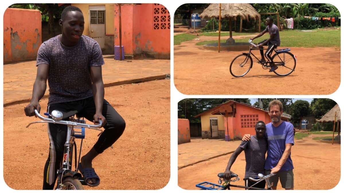 giving bike